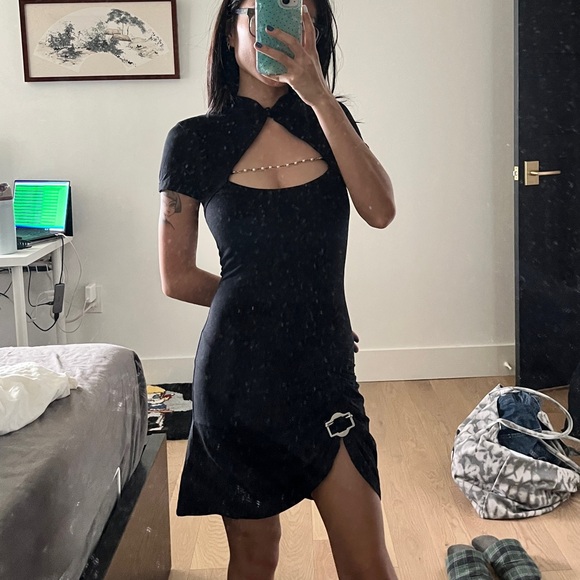 I AM GIA pearl necklace body con dress - Picture 8 of 10